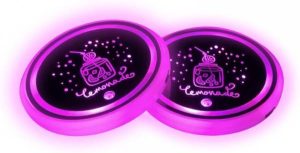 LED-Untersetzer mit hervorragender Anti-Rutsch-Beschichtung, in 7 wechselnden Farben<br>