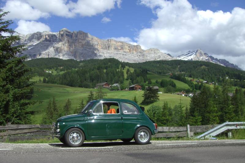 Der kleine Fiat war der VW Käfer der Italiener.<br> Foto vom stolzen Besitzer: Markus Hänsler